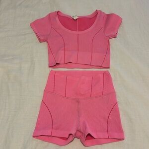 Only worn once aerie workout set